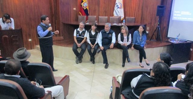 Presidente del CNE conoce avance electoral en Chimborazo