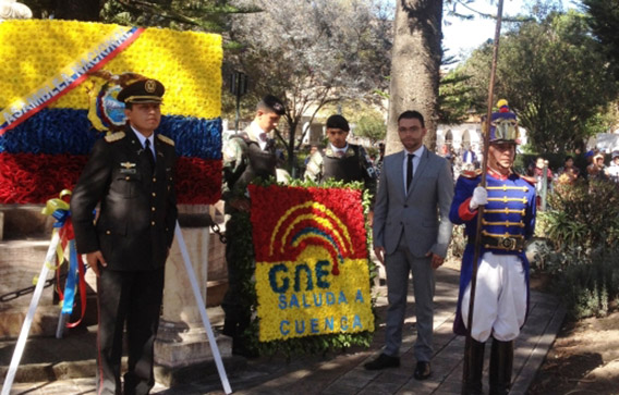 El Consejo Nacional Electoral rindió homenaje a Cuenca