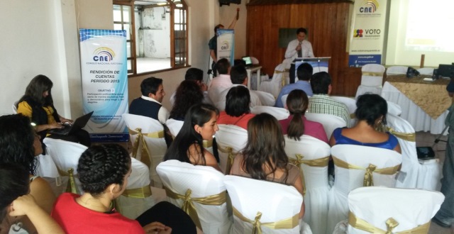 CNE Morona Santiago realiza rendición de cuentas del periodo 2013
