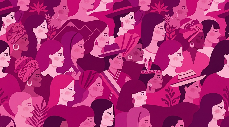 mujeres perfil ecuador vectorail